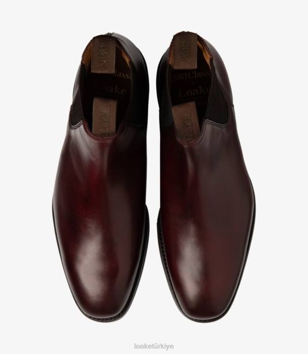 Loake 664H86 sohbet değeri bordo bot ayakkabı