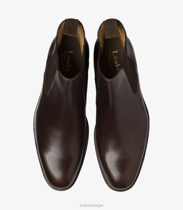 Loake 664H95 domuz pastırması koyu kahverengi bot ayakkabı