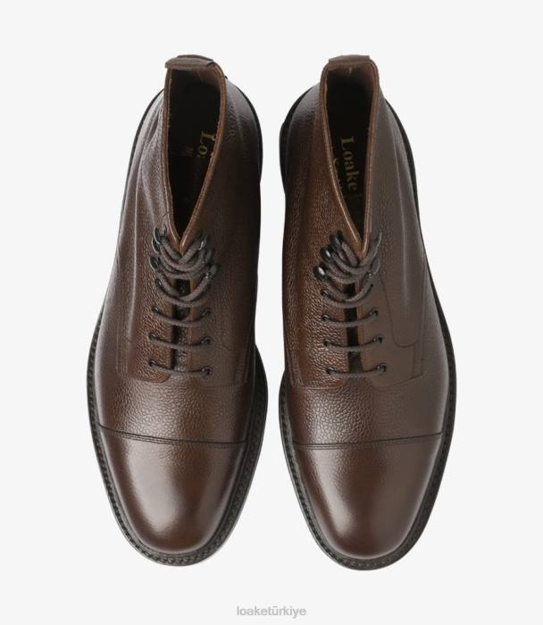 Loake 664H129 sedbergh koyu kahverengi tahıl bot ayakkabı