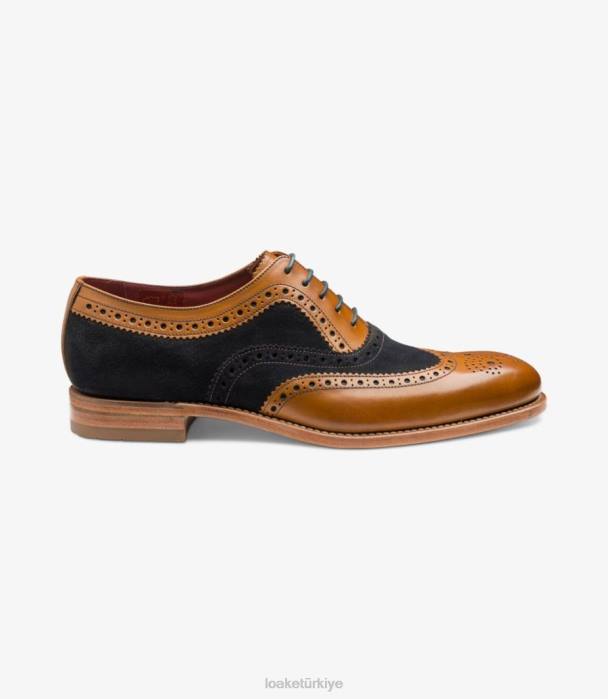 Loake 664H21 thompson lacivert süet aksan