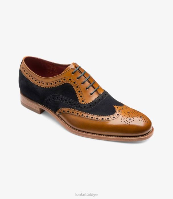 Loake 664H21 thompson lacivert süet aksan