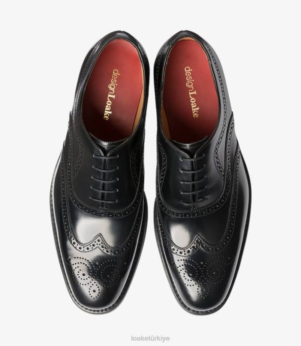 Loake 664H26 çiçekçilik siyah aksan