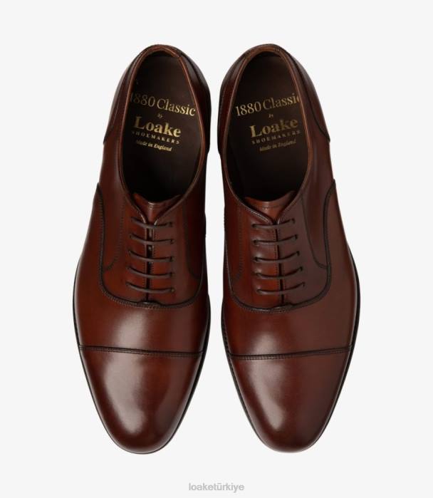 Loake 664H140 taş kapı kavrulmuş maun düz bağlar