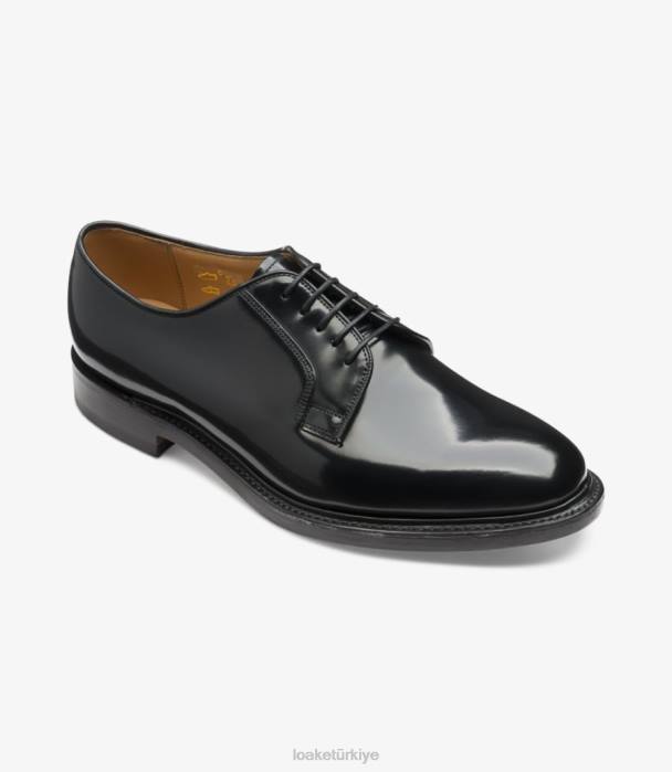 Loake 664H152 771 siyah düz bağlar