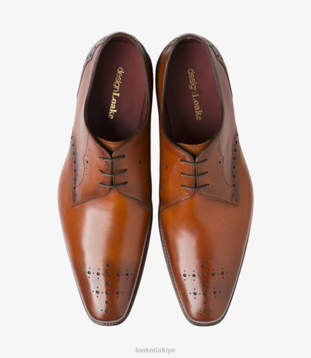 Loake 664H153 hannibal kahverengi düz bağlar