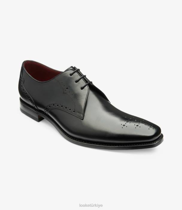 Loake 664H154 hannibal siyah düz bağlar