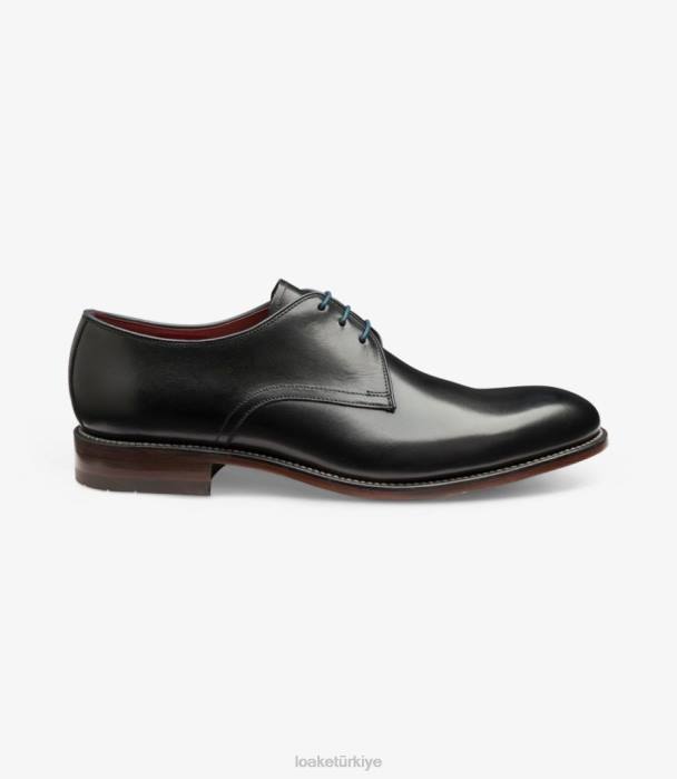 Loake 664H159 ejder siyah düz bağlar - Kapatmak için resime týklayýnýz