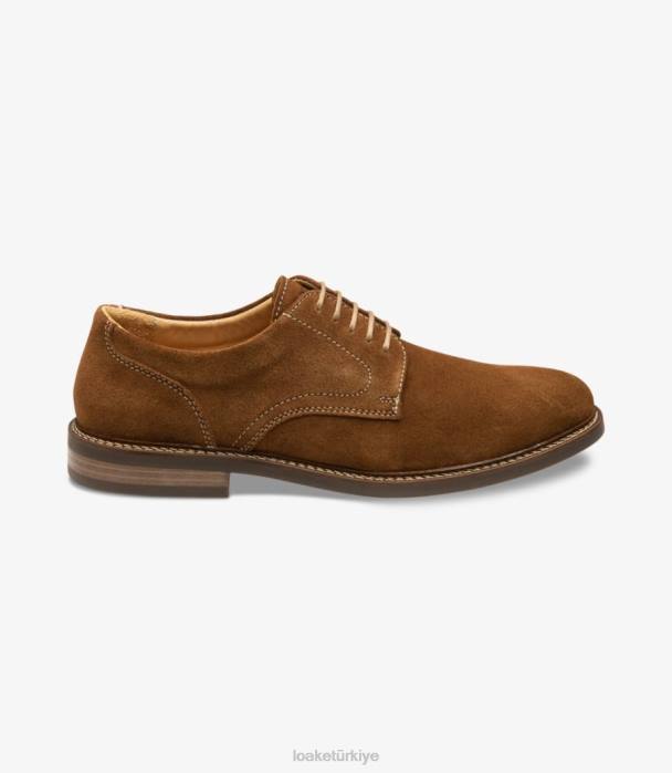 Loake 664H165 Franklin ten rengi süet düz bağlar