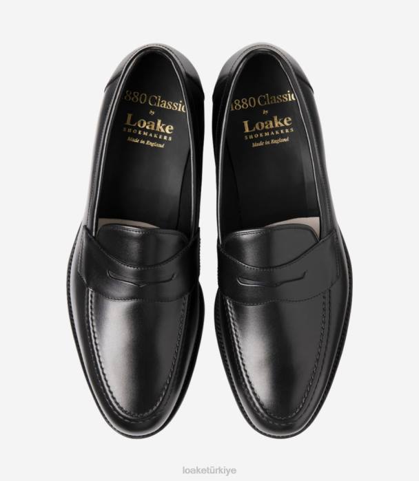 Loake 664H47 gürgen karbon siyahı mokasen