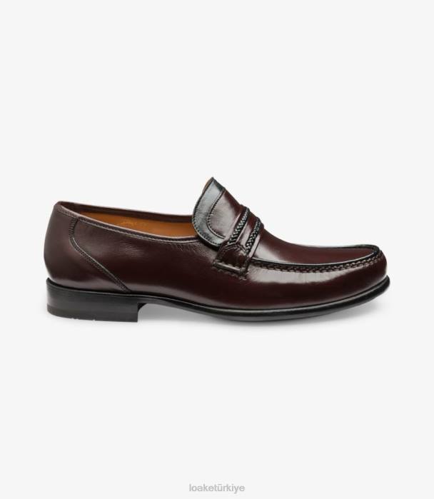 Loake 664H64 Roma bordo mokasen - Kapatmak için resime týklayýnýz