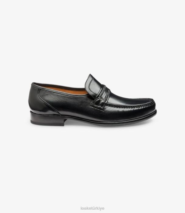 Loake 664H65 Roma siyah mokasen