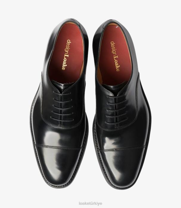 Loake 664H195 finsbury siyah parmak uçları