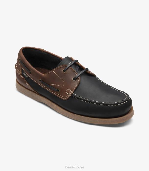 Loake 664H76 lymington lacivert nubuk tekne ayakkabı