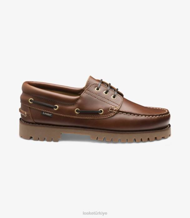 Loake 664H80 522 kahverengi tekne ayakkabı