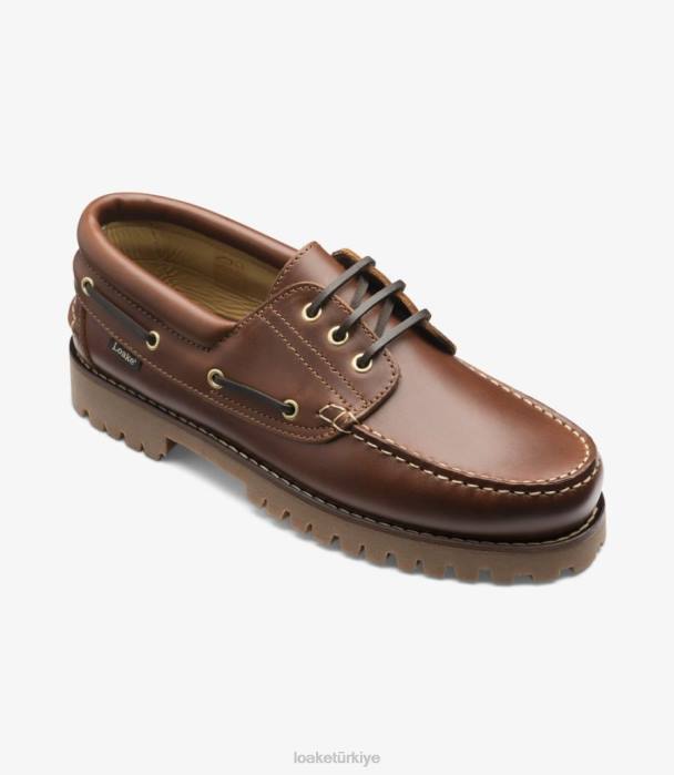 Loake 664H80 522 kahverengi tekne ayakkabı