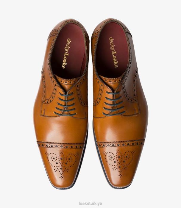 Loake 664H176 foley bronzlaşmak yarı aksanlar