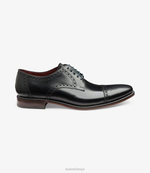 Loake 664H178 foley siyah yarı aksanlar